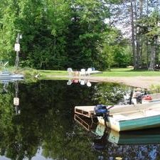 Boat landing and swimming beach
